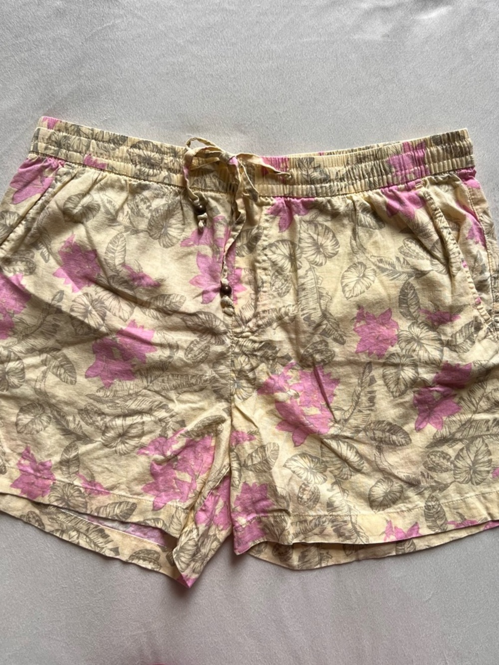 Margaritaville Floral Drawstring Shorts Summer Bahama Size L Beach